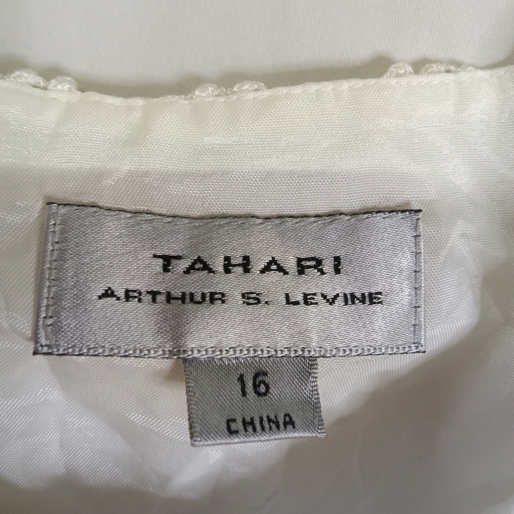 Tahari Arthur Levine Lace Tank Top White Size 16 - Picture 2 of 10